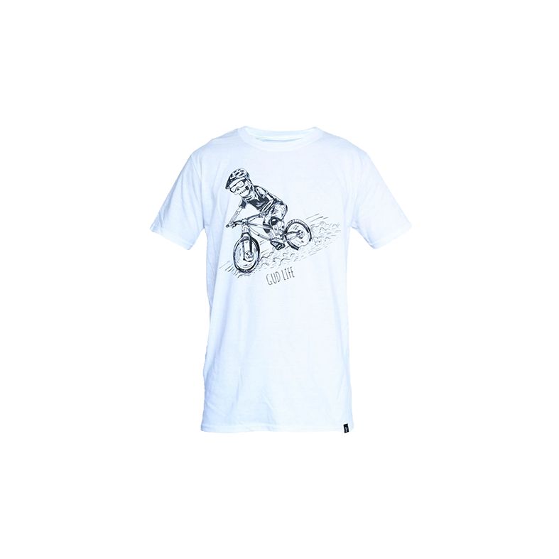 PLAYERA GUD LIFE OAXACA BIKE BLANCA MANGA CORTA UNISEX