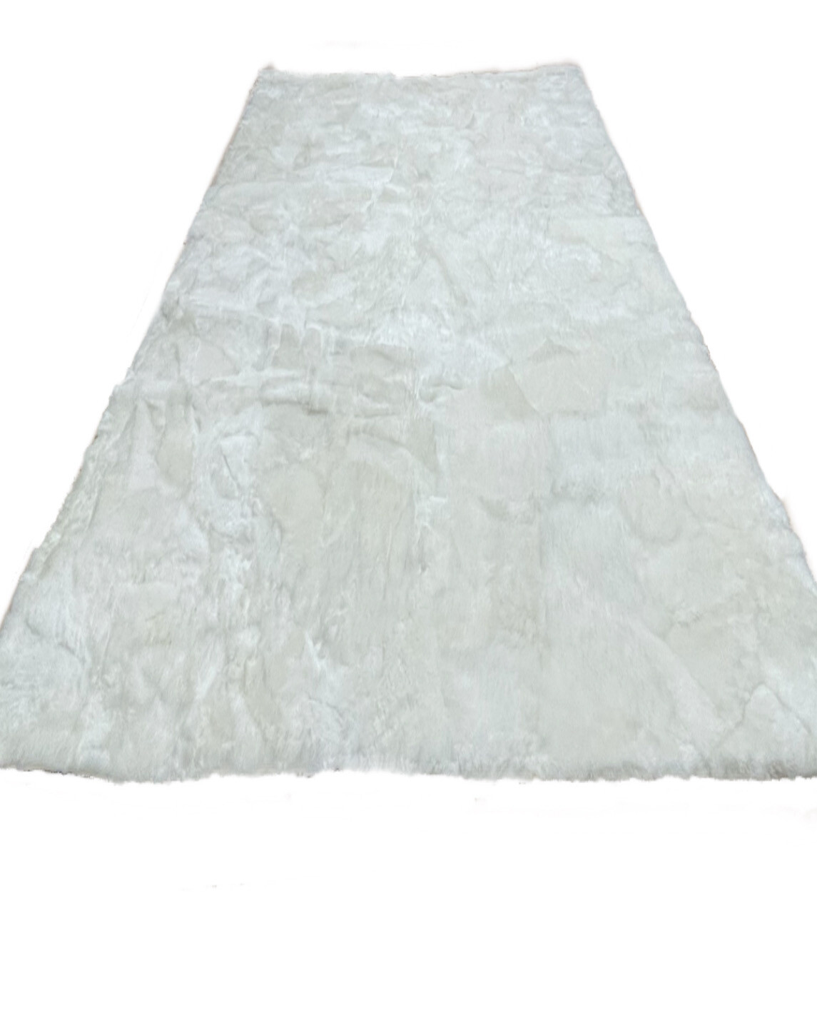 Tapis en fourrure de mouton blanc