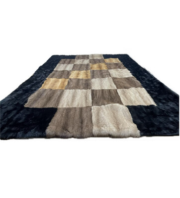 Couverture motifs à carreaux