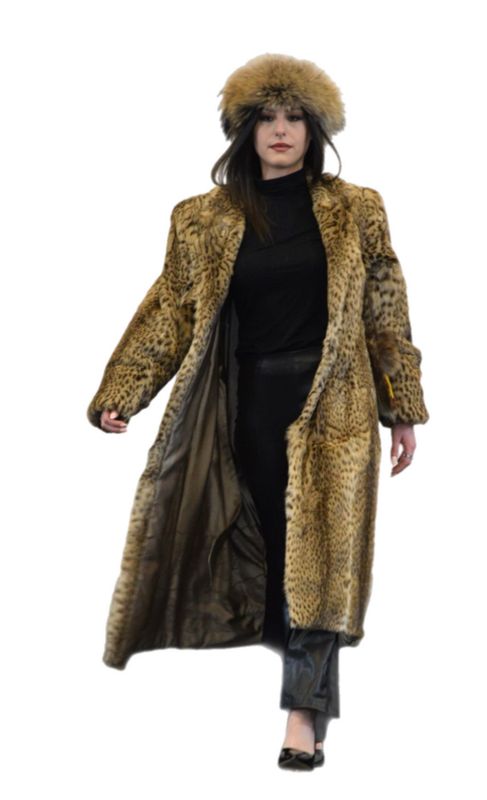 Manteau en fourrure d&#39;ocelot