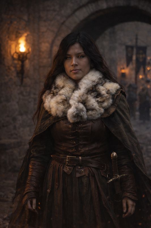 Collar en fourrure de renard bleu