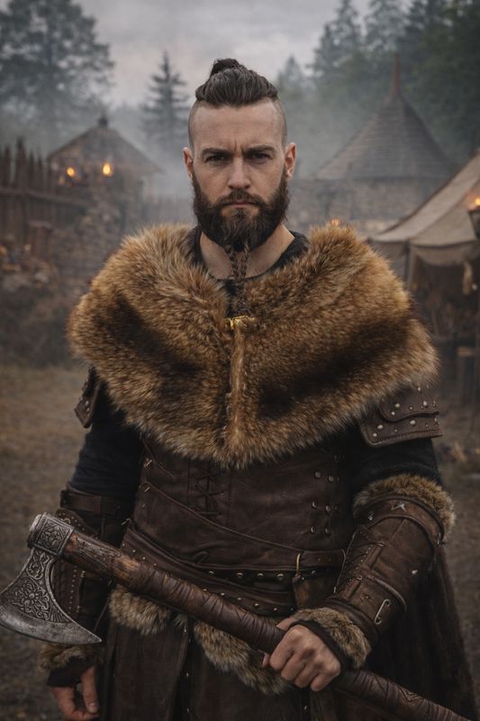 Étole en fourrure naturelle unisexe