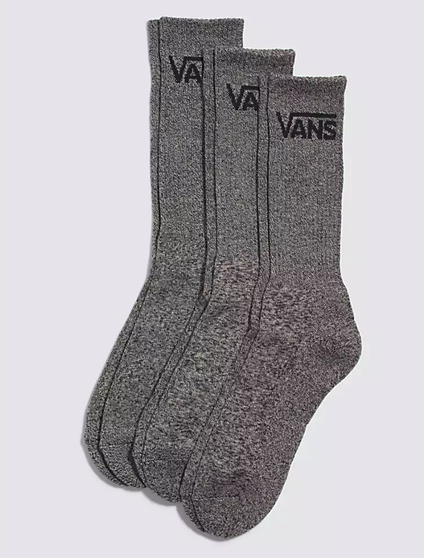 Vans 3 Pack Crew Socks Static 6.5-9