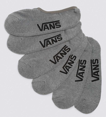 Vans 3 pack No Show Socks Grey 6.5-9