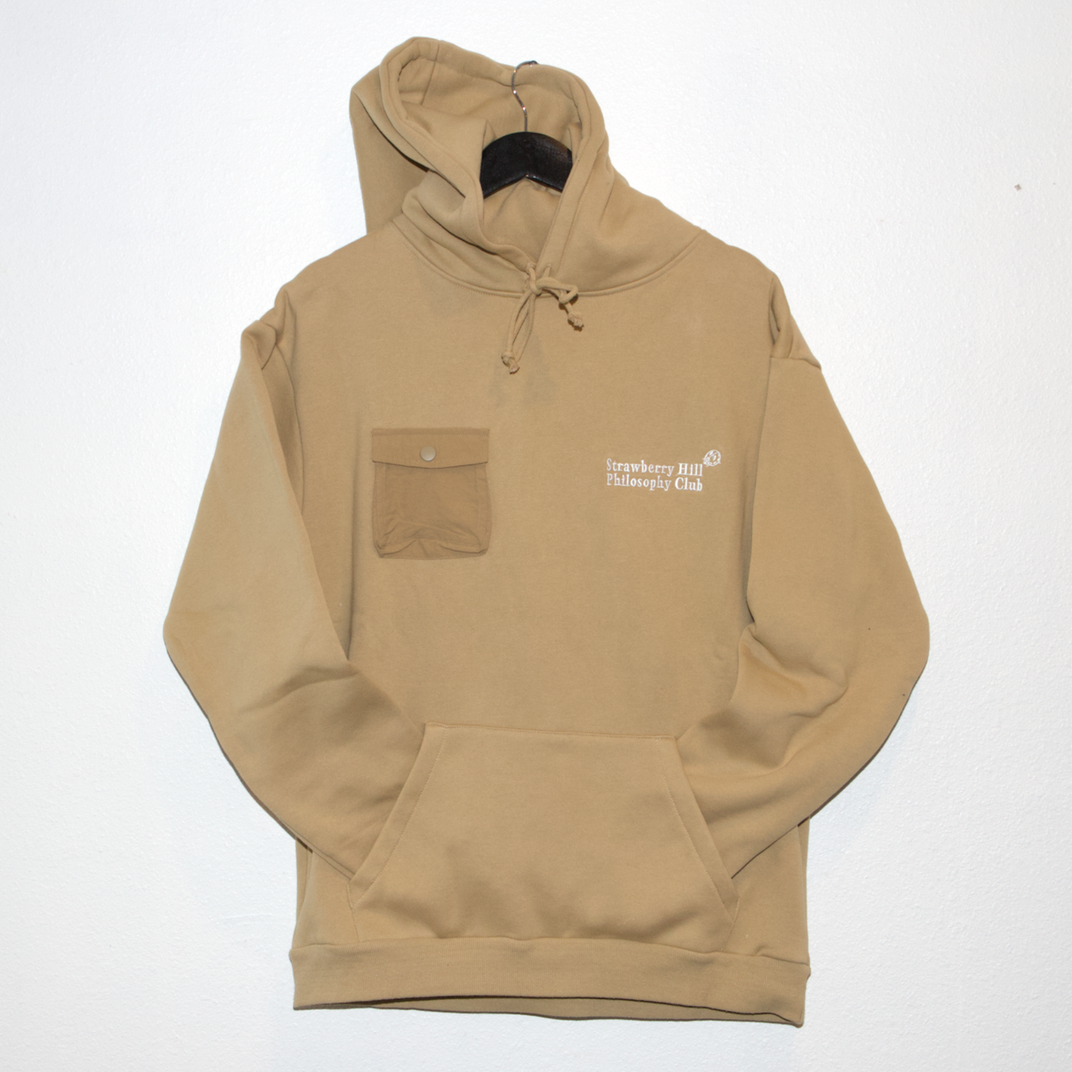 Strawberry Hill Philosophy Club Cargo Pocket Hoodie Wheat