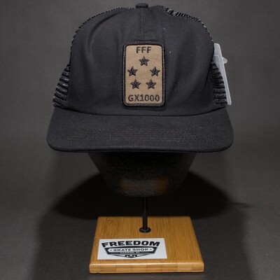 GX1000 5 Star Hat Black