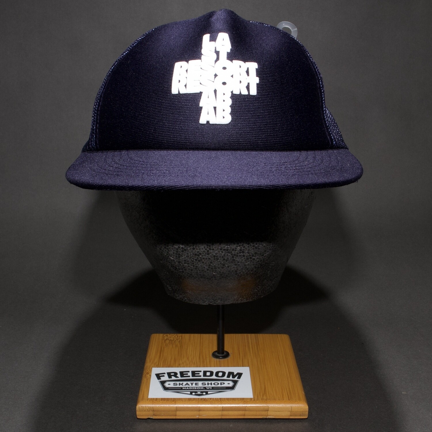 Last Resort Foam Trucker Hat Navy