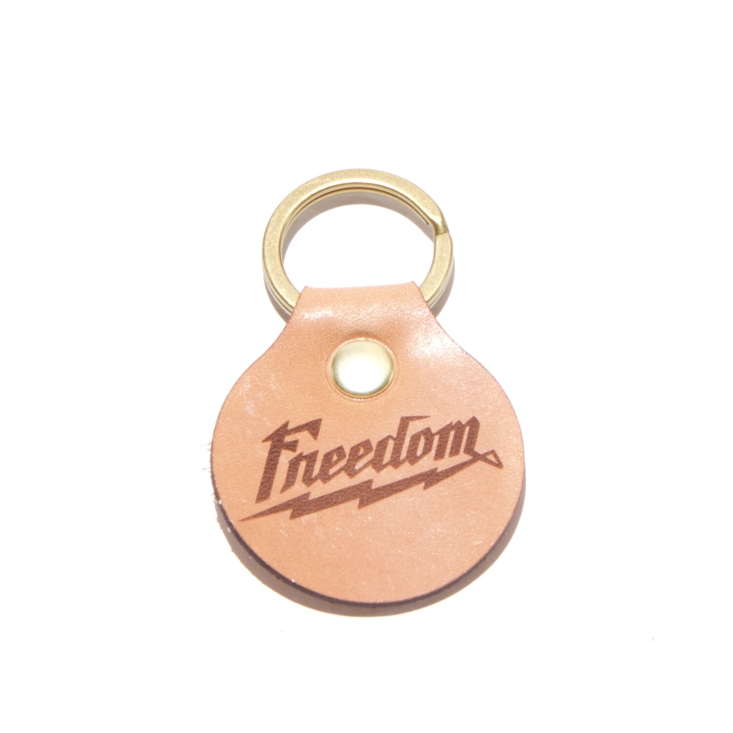 Freedom Leather Key Fob Lightning Logo