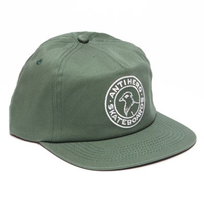 Anti Hero Basic Pigeon Round Snapback Dark Green