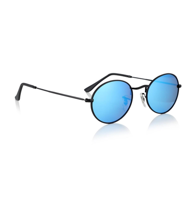 Glassy Campbell Polarized Black Blue Mirror