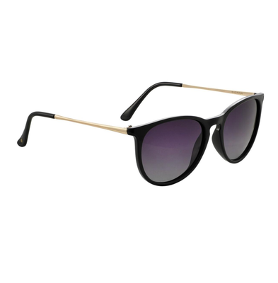Glassy Sierra Polarized Black Gold Smoke Mirror
