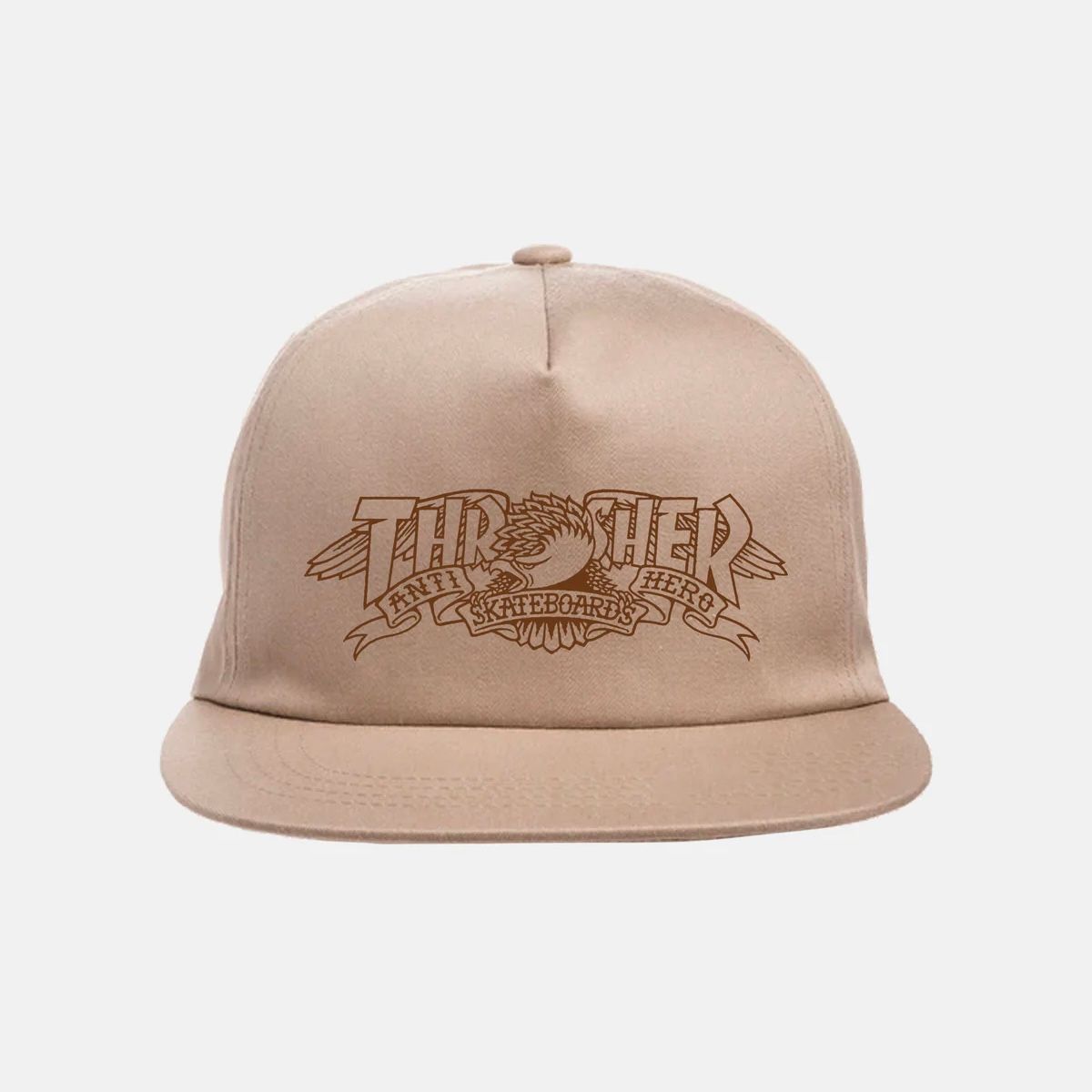 Thrasher Mag Banner Snapback Khaki
