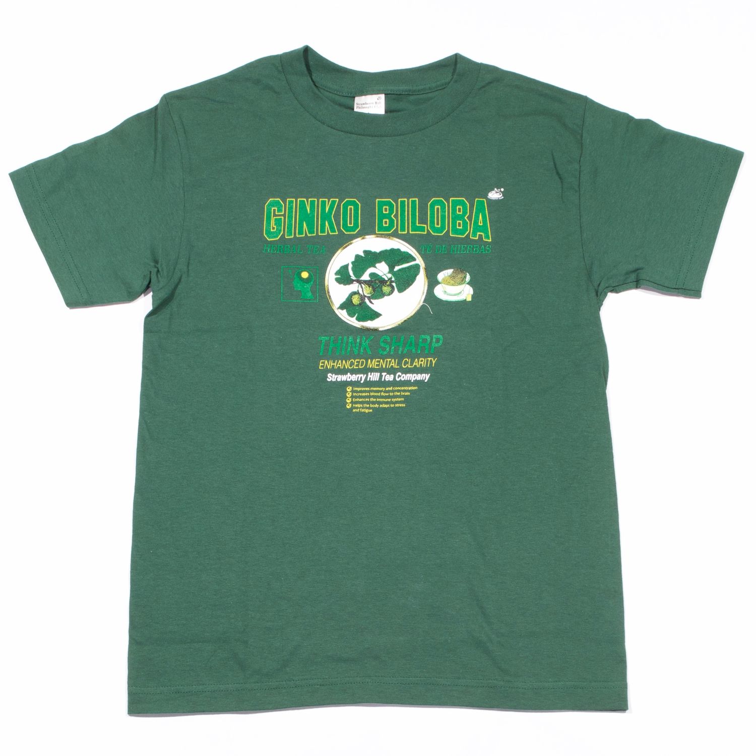 Strawberry Hill Philosophy Club Ginko Biloba Tee Pine