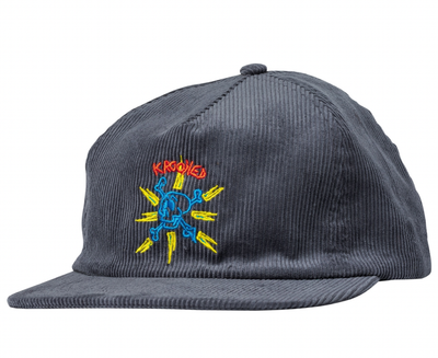 Krooked Style Corduroy Snapback Grey