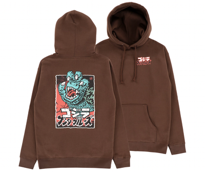 Santa Cruz Godzilla Hand Hoodie Brown