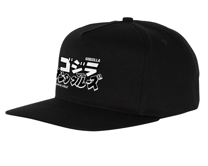 Santa Cruz vs Godzilla Snapback Black