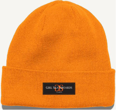 Girl GSLA Patch Beanie Neon Orange