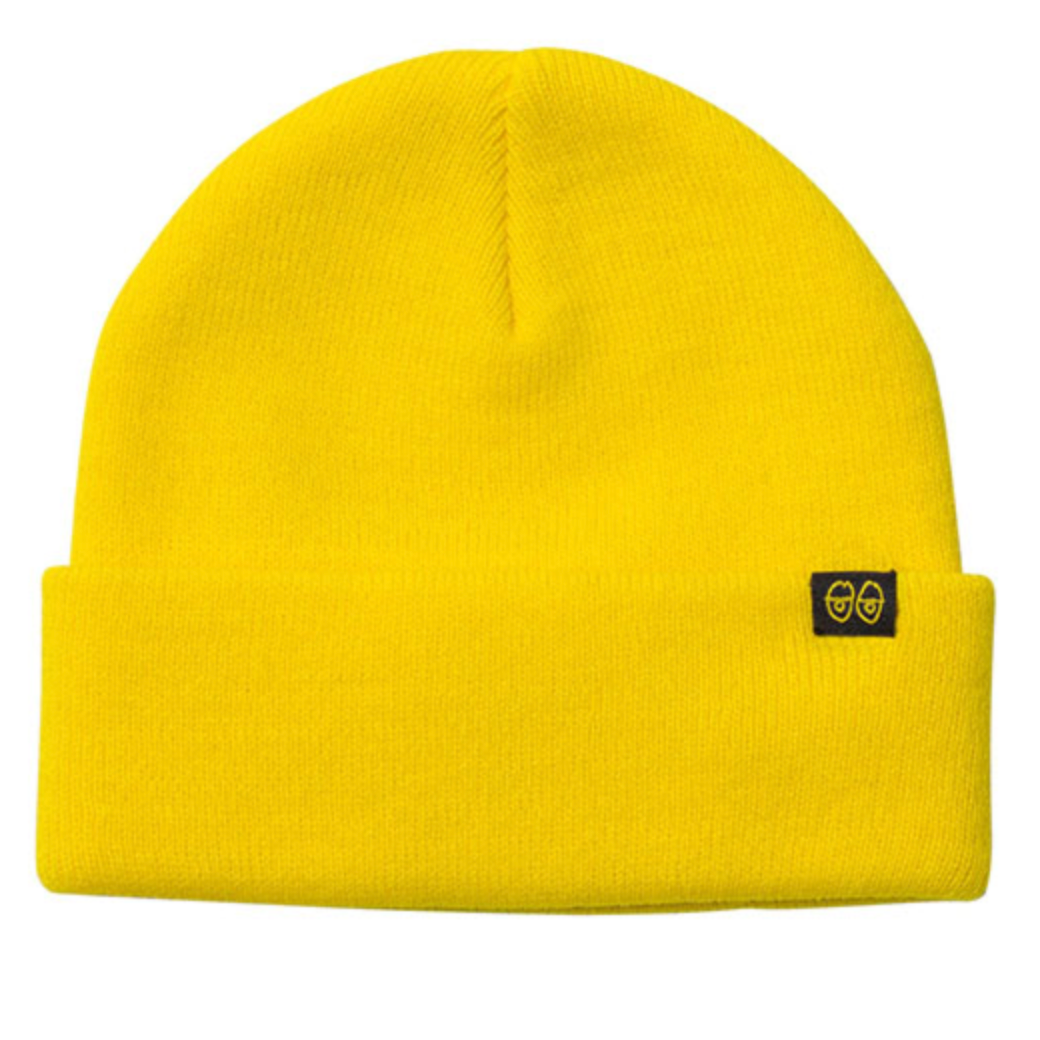 Krooked Bean Eyes Cuff Beanie Yellow/Black