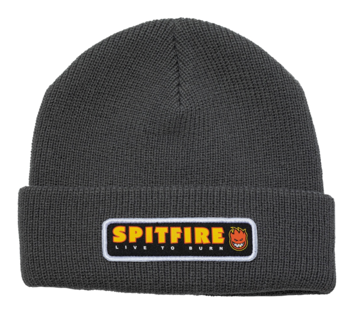Spitfire LTB Script Patch Beanie Charcoal
