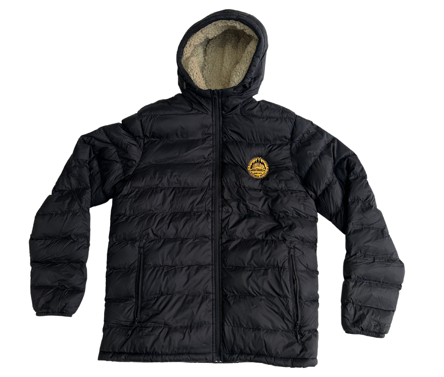 Freedom Sherpa Puffer Coat Black