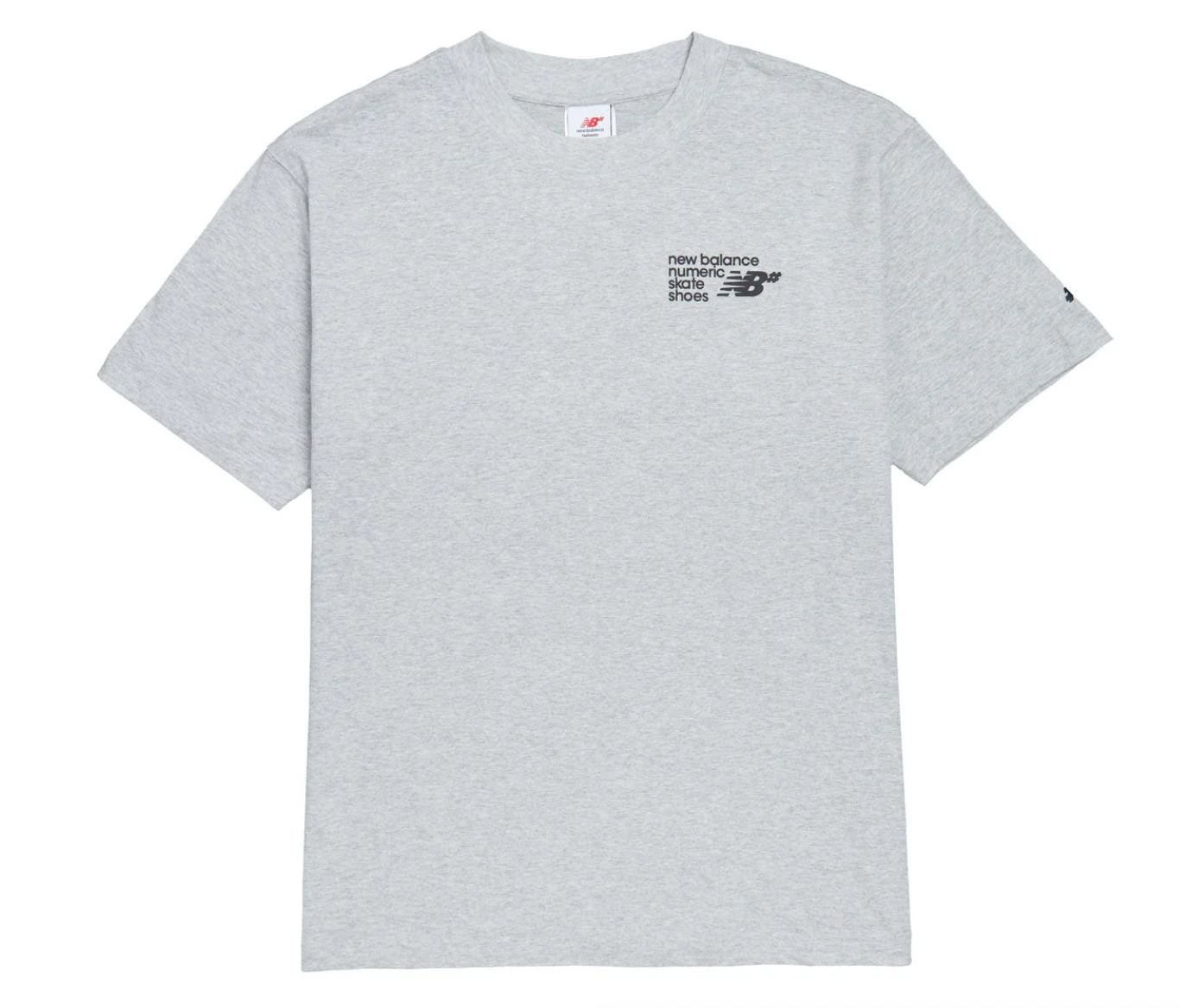 New Balance Numeric Small Logo Jersey T Shirt Grey