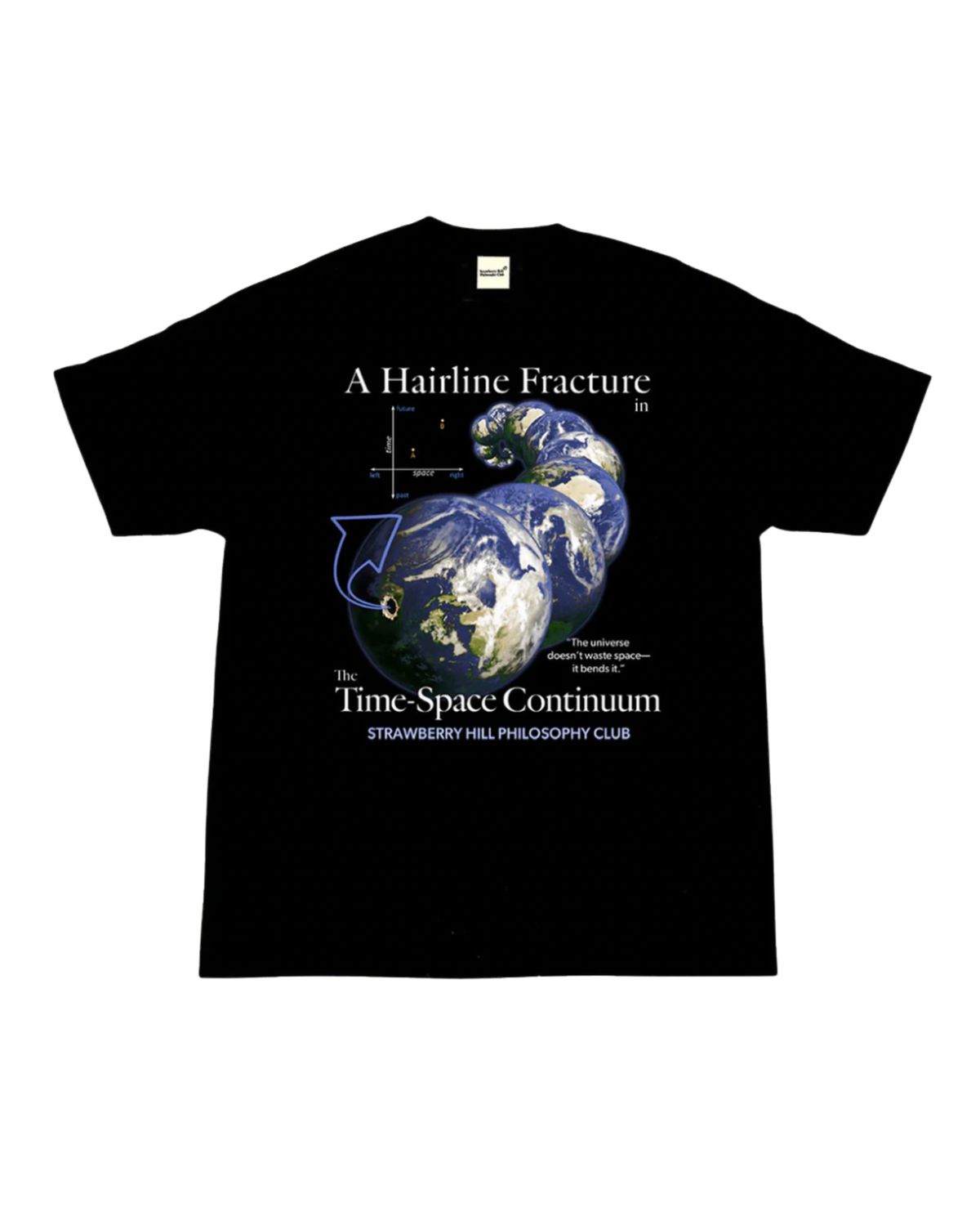 Strawberry Hill Philosophy Club Time-Space Continuum Tee Black