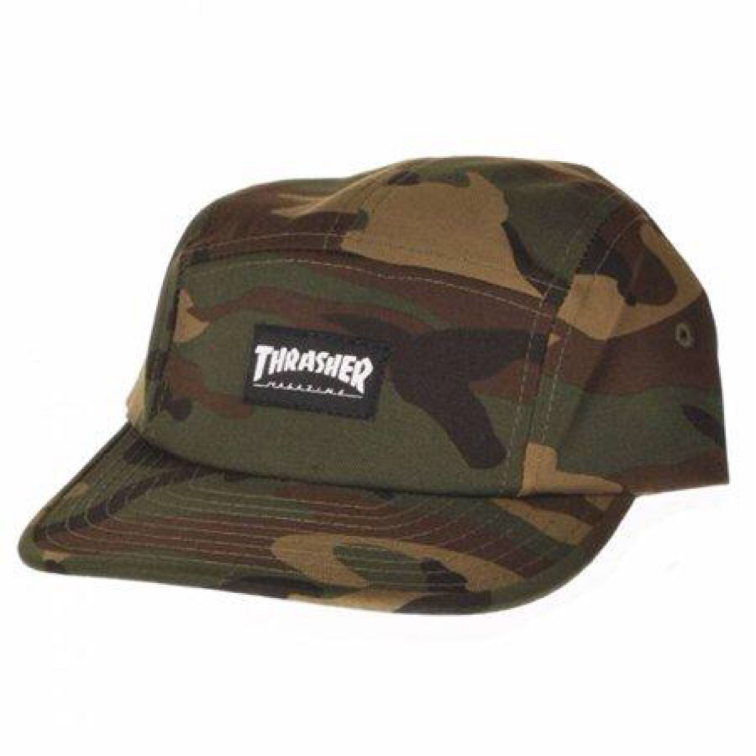 Thrasher Logo 5 Panel Camp Hat Camo
