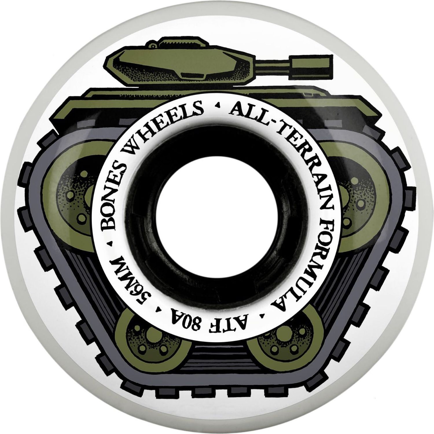 Bones Wheels ATF All Tank Skateboard Wheels, 56mm