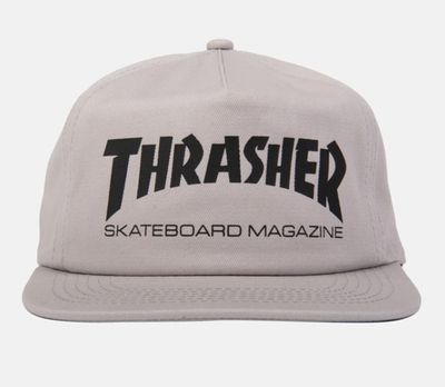 Thrasher Skate Mag Snapback Grey/Black Thrasher Skate Mag Snapback Grey/Black