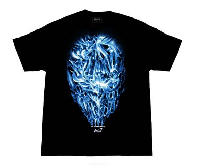 Snack Chrome Face Tee Black