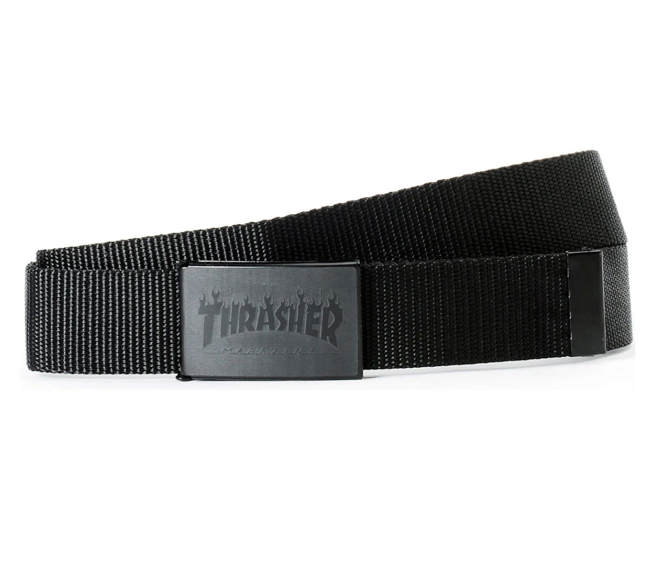 Thrasher Flame Web Belt Black