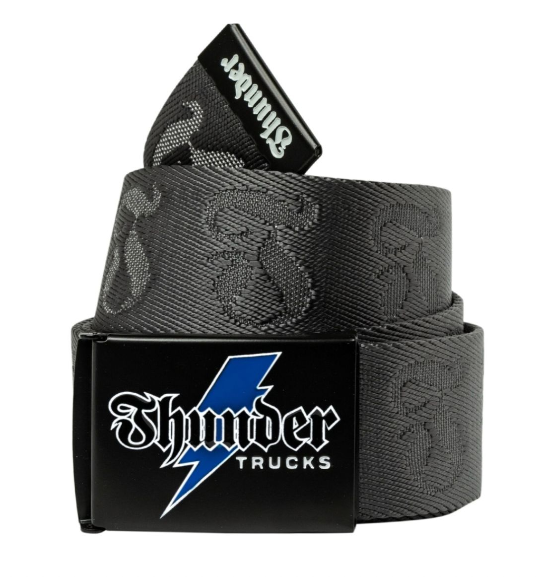 Thunder Bolt Jacquard Belt Grey