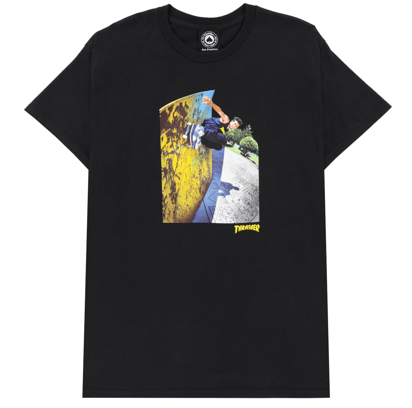 Thrasher Mic-E Wallride Tee Black