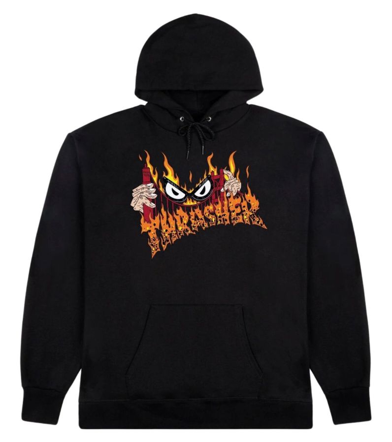 Thrasher Sucka Free Neckface Hoodie Black Thrasher Sucka Free Neckface Hoodie Black