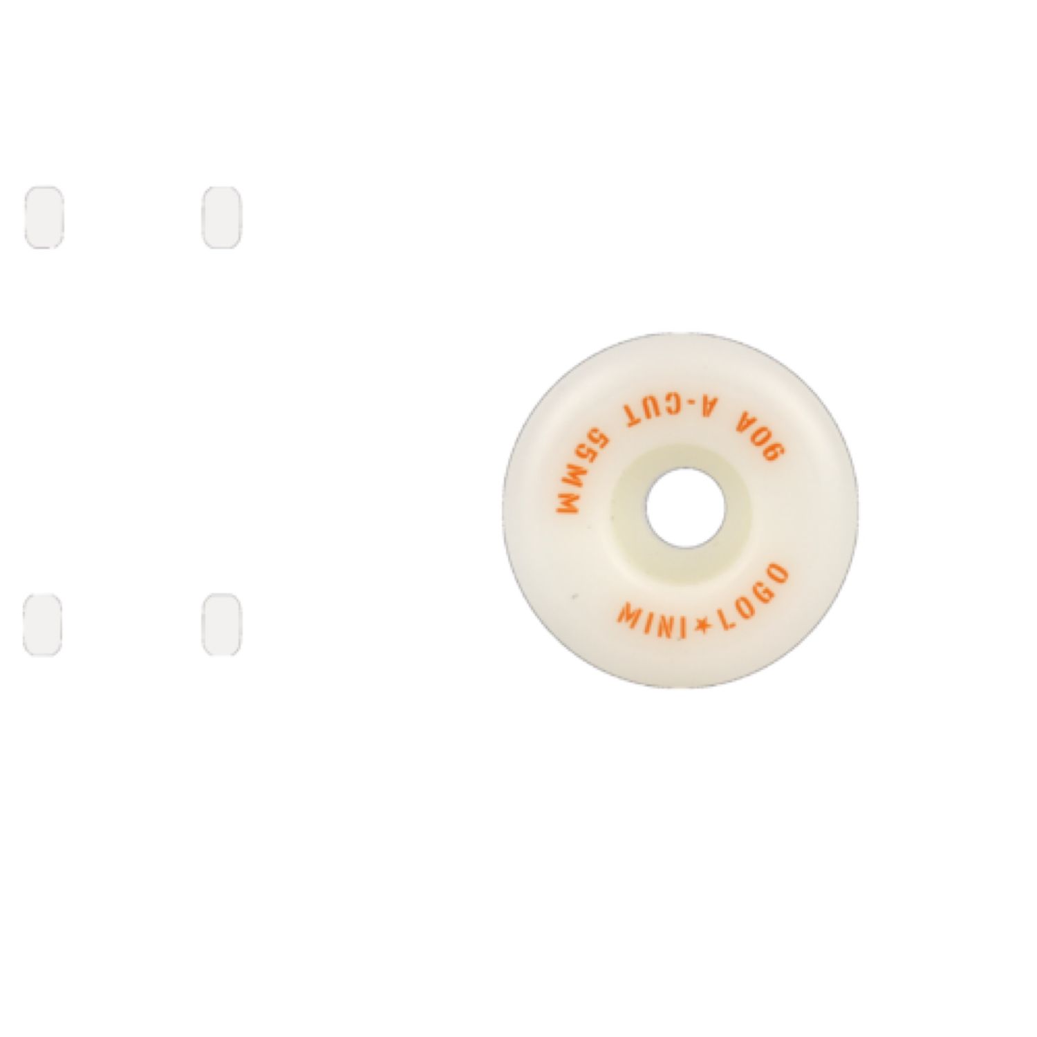 Mini Logo A-Cut 2&quot; Hybrid • 55mm x 90A • White, WSBCMLAC25590W4, WSBCMLAC25590W4, WSBCMLAC25590W4