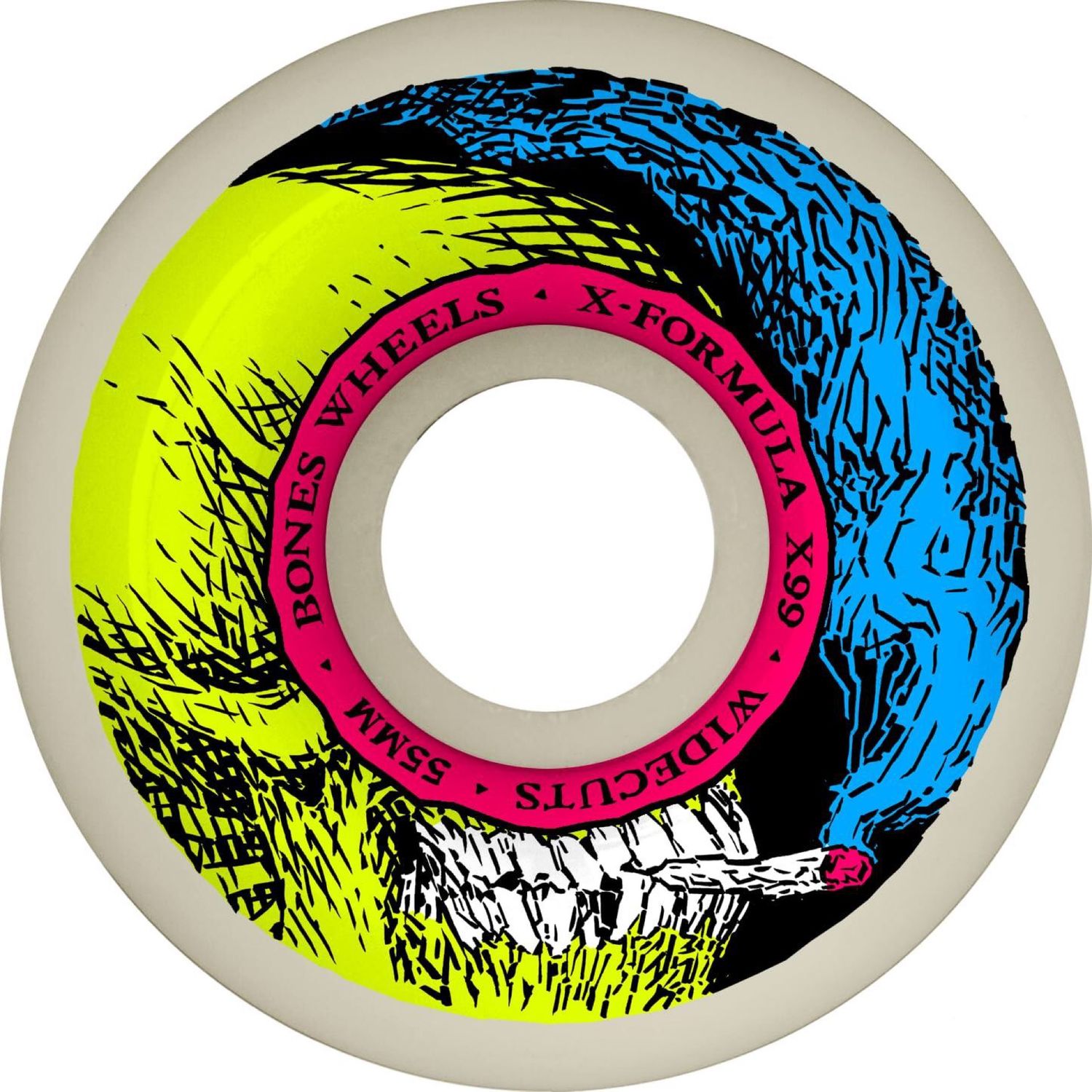 BONES X-FORMULA SMOKIN SKULL V6 WIDECUT 55MM 99A