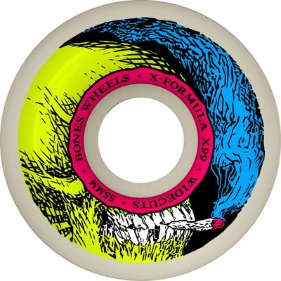 BONES X-FORMULA SMOKIN SKULL V6 WIDECUT 55MM 99A BONES X-FORMULA SMOKIN SKULL V6 WIDECUT 55MM 99A