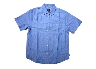 Vans Lawson Solid Shortsleeve Button Up True Navy Vans Lawson Solid Shortsleeve Button Up True Navy