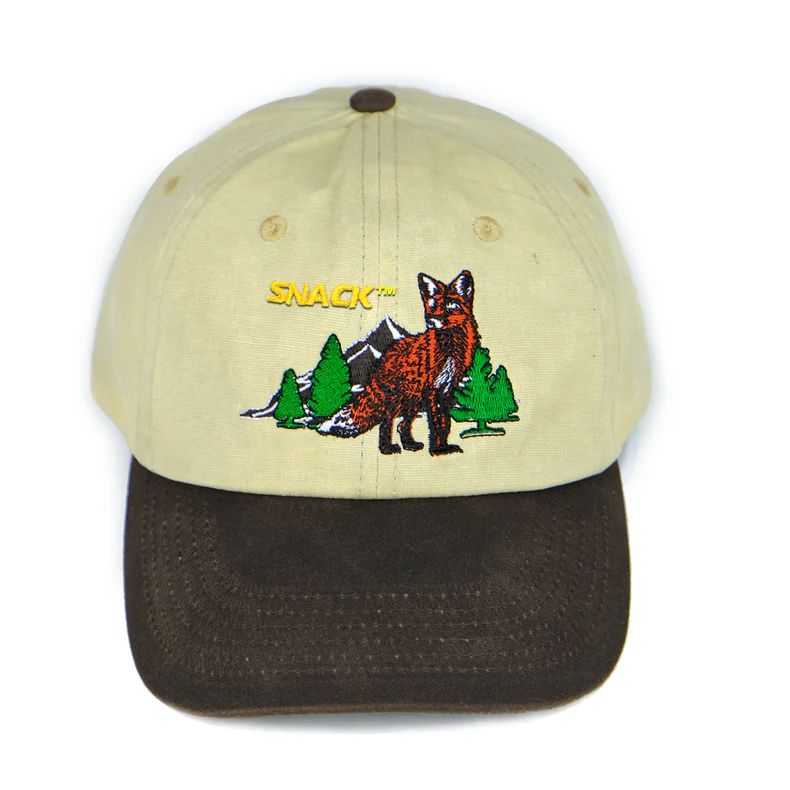 Snack Crazy Like A Fox Hat Tan Brown  