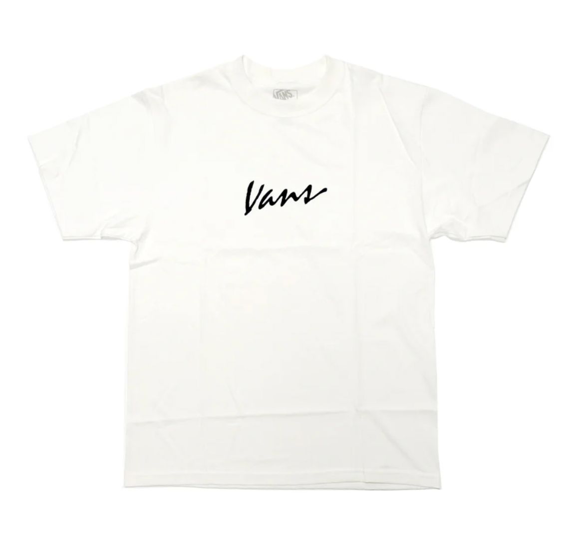 Vans Classic Script Tee White