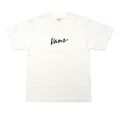 Vans Classic Script Tee White Vans Classic Script Tee White