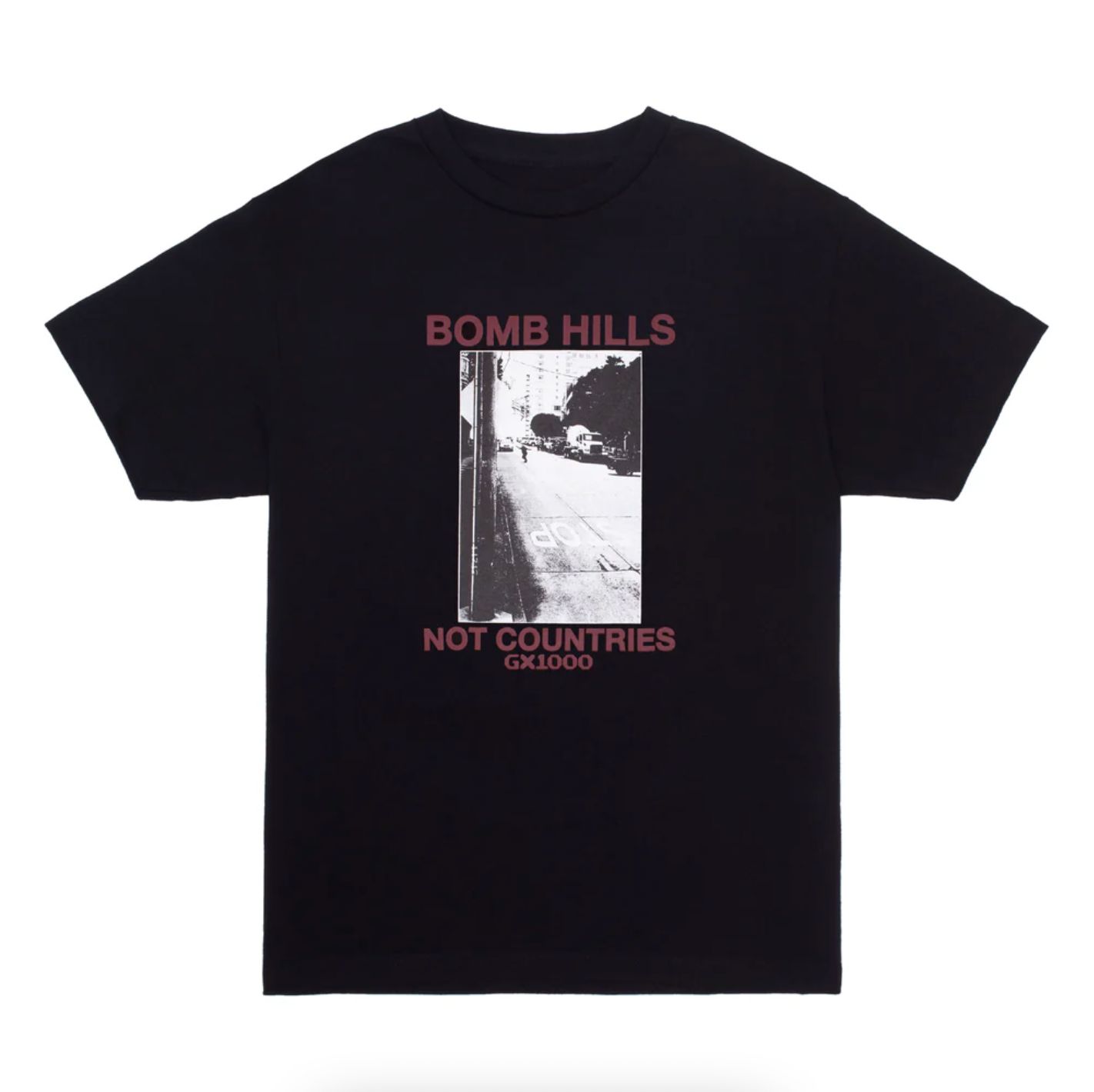 GX1000 Bomb Hills Tee Black/Maroon