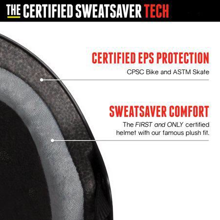 Triple Eight Certified Sweat Saver Multi-Sport Bike and Skate Helmet