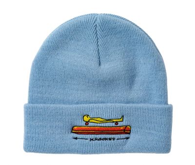 Krooked Koffin Cuff Beanie Lite Blue Krooked Koffin Cuff Beanie Lite Blue