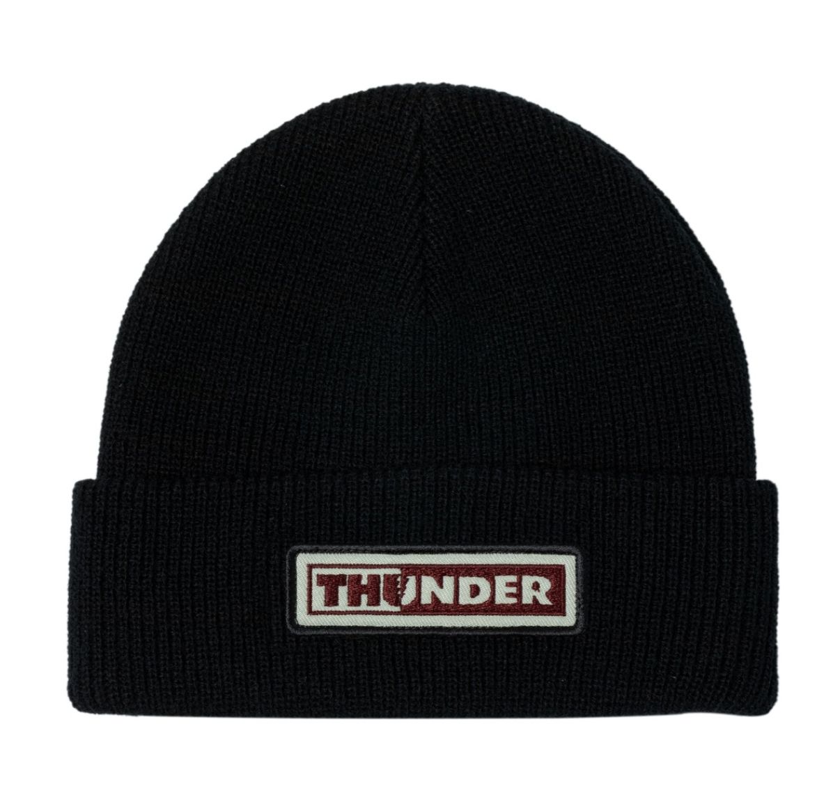 Thunder Bolts Patch Beanie Black