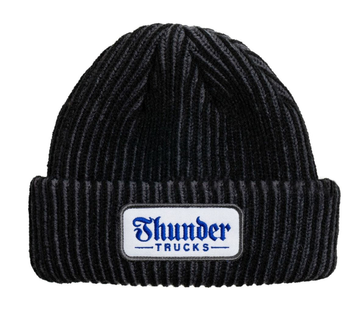 Thunder Script Patch Beanie Black