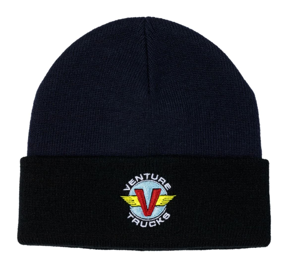 Venture Wings Cuff Beanie Navy/Black