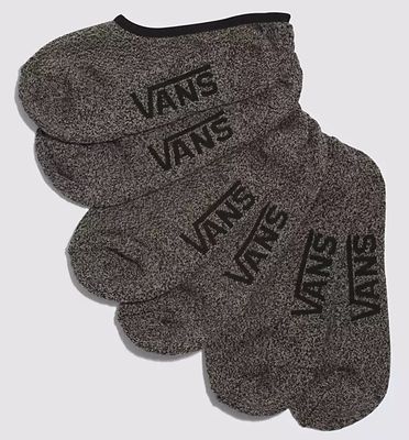 Vans 3 pack No Show Socks Static Grey 6.5-9