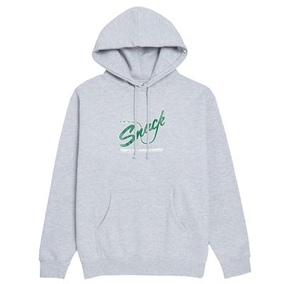 Snack Mic Check Hoodie Grey