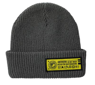 Anti Hero Hecho Por Skate Beanie Charcoal